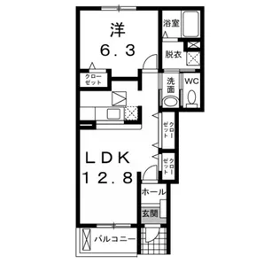 埼玉県羽生市大字下新郷【アパート】の間取り
