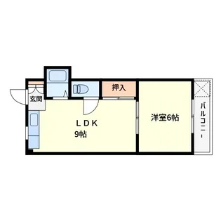 コーポラス親和【1階】の間取り
