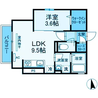 神奈川県川崎市高津区二子4【アパート】の間取り