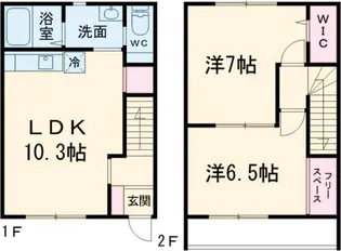茨城県かすみがうら市下稲吉【一戸建】の間取り
