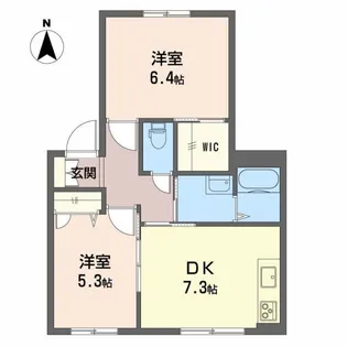 ルーチェ新宿【1階】の間取り