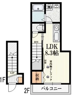 プチメゾン横山【2階】の間取り