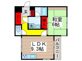 プライムシティ-行徳【4階】の間取り