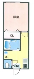 東京都足立区中川1【アパート】の間取り