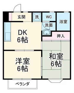 シャトル中山【1階】の間取り