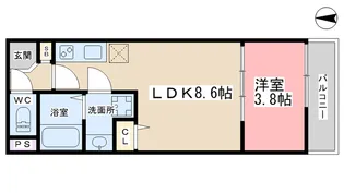 (仮称)グランデコート御陵天徳町【1階】の間取り