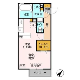 ヌーボイナリ金沢【2階】の間取り