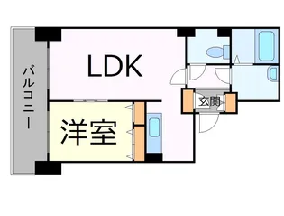 1LDKの間取り画像