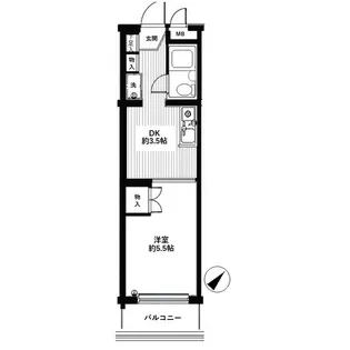 グランヴェル中野【3階】の間取り