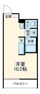 MQuarto矢部【1階】の間取り