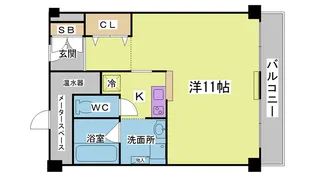 1Rの間取り画像