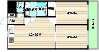 大阪府大阪市淀川区十三東4【マンション】の間取り