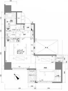 the TACT YOKOHAMA【7階】の間取り