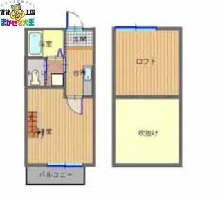RIMハイツ参番館B【2階】の間取り