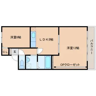 滋賀県大津市螢谷【マンション】の間取り