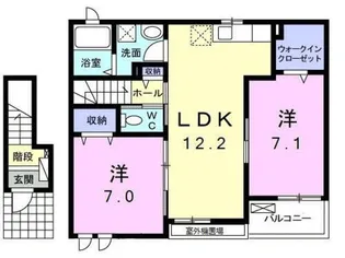 パルテール A【2階】の間取り
