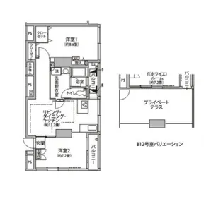 東京都江東区東雲1【マンション】の間取り