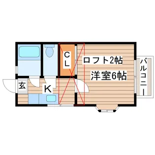 グラバー邸VIIB【1階】の間取り
