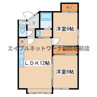メゾンルミエールII【2階】の間取り