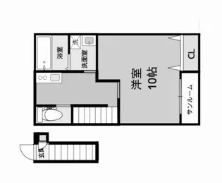 広島県福山市曙町3【アパート】の間取り