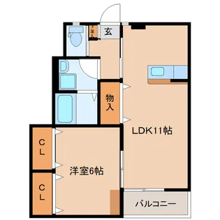 仮)アミューズSE【1階】の間取り