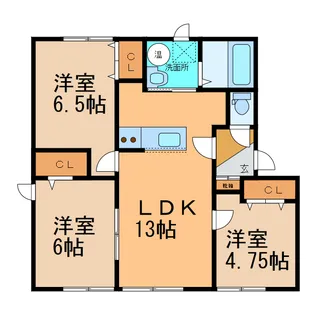 グランドールKIII【2階】の間取り