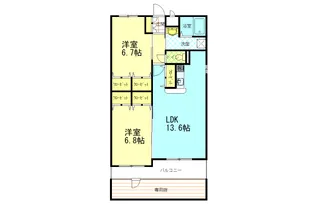 クオリア【1階】の間取り