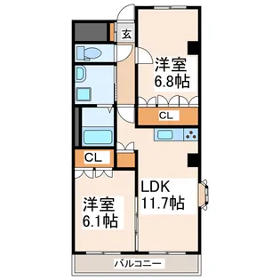 Lex-K8【3階】の間取り