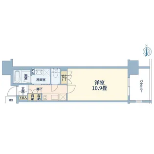 PREMIUM CUBE秋葉原【7階】の間取り