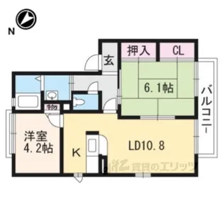 シャーメゾンVENT【2階】の間取り