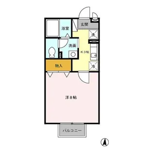 都南ハイツ【2階】の間取り