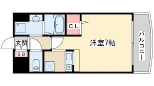 ノルデンハイム新大阪2【7階】の間取り