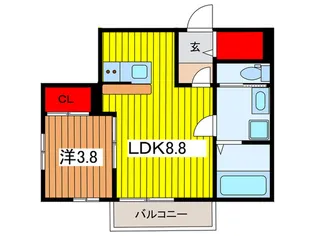 calicoときわ【2階】の間取り