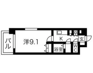 ショーブンあすと長町ビル【4階】の間取り