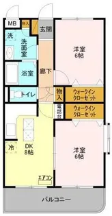 グレースコート法典【3階】の間取り