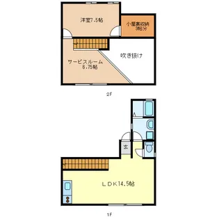 三重県津市高茶屋小森上野町【一戸建】の間取り