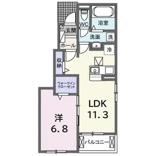 プリムラ【1階】の間取り