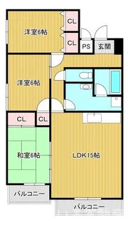 グランド・メゾン・エッチェル【3階】の間取り