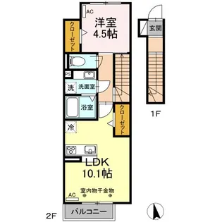 グランテージ上浜【2階】の間取り