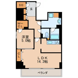 セイワパレス丸の内駅前【11階】の間取り