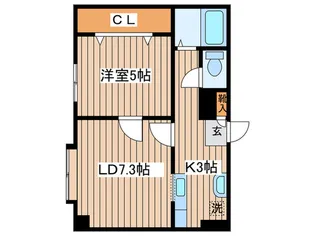 澄川第3銀座パレス【3階】の間取り