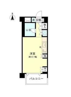 ベルメゾン芝【7階】の間取り