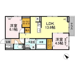 ヒルズライフ A棟【1階】の間取り