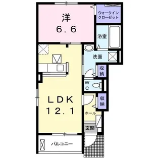 ラヴィエベル【1階】の間取り