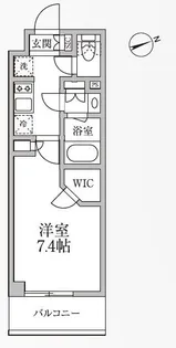 レジディア新御徒町II【5階】の間取り