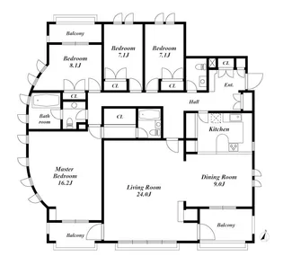 グラン・ミュゼ小日向【2階】の間取り