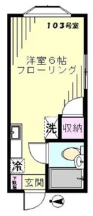 コーポさくら【1階】の間取り