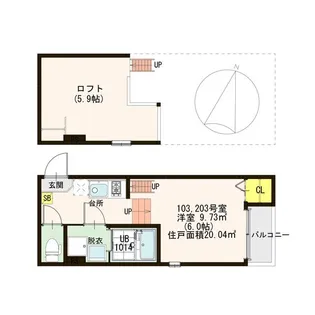 ciel bleu【1階】の間取り