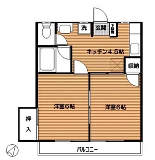 ミネックス【2階】の間取り
