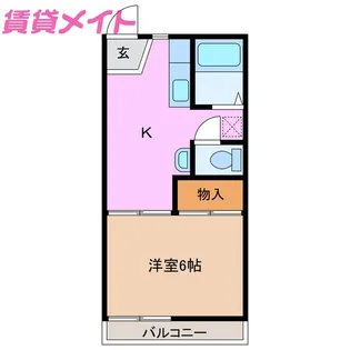 タウニーイイダ【2階】の間取り